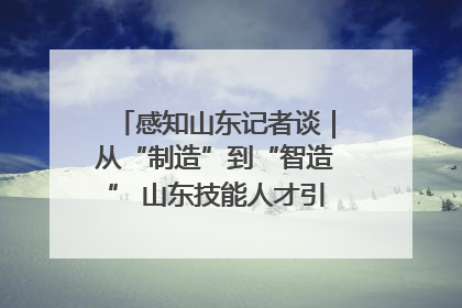 感知山东记者谈｜从“制造”到“智造” 山东技能人才引领产业升级