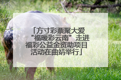 方寸彩票聚大爱 “福暖彩云南”走进福彩公益金资助项目活动在曲靖举行