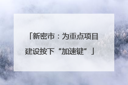 新密市：为重点项目建设按下“加速键”