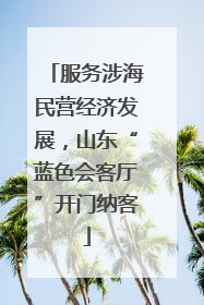 服务涉海民营经济发展，山东“蓝色会客厅”开门纳客