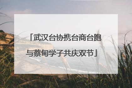 武汉台协携台商台胞与蔡甸学子共庆双节