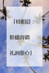 桂阳县：阶梯育德 礼润童心