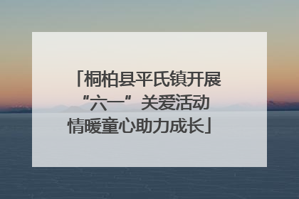 桐柏县平氏镇开展“六一”关爱活动 情暖童心助力成长