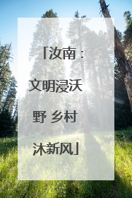 汝南：文明浸沃野 乡村沐新风