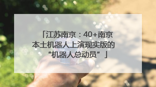 江苏南京：40+南京本土机器人上演现实版的“机器人总动员”