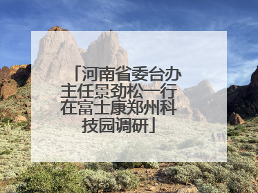河南省委台办主任景劲松一行在富士康郑州科技园调研