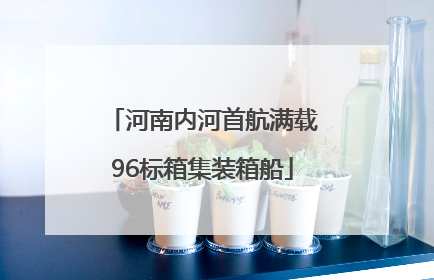 河南内河首航满载96标箱集装箱船