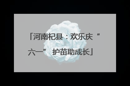 河南杞县：欢乐庆“六一” 护苗助成长