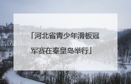 河北省青少年滑板冠军赛在秦皇岛举行
