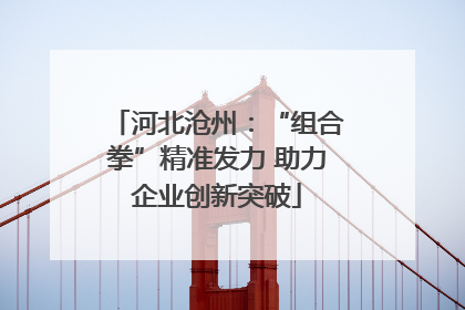 河北沧州：“组合拳”精准发力 助力企业创新突破