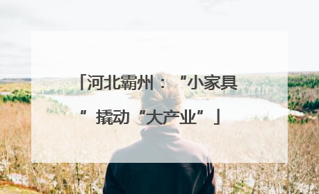 河北霸州：“小家具”撬动“大产业”