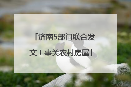 济南5部门联合发文！事关农村房屋