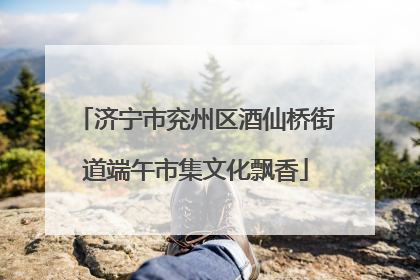 济宁市兖州区酒仙桥街道端午市集文化飘香