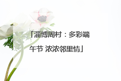 淄博周村：多彩端午节 浓浓邻里情