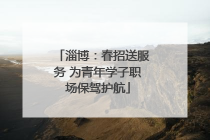淄博：春招送服务 为青年学子职场保驾护航