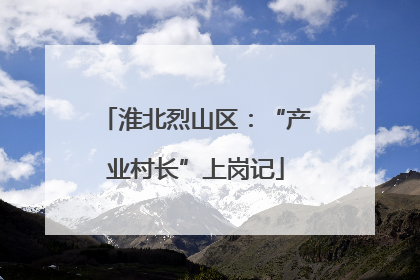 淮北烈山区：“产业村长”上岗记