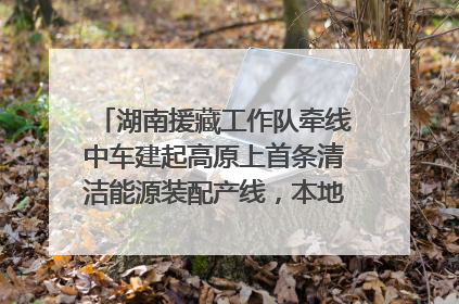 湖南援藏工作队牵线中车建起高原上首条清洁能源装配产线，本地大学生成车间检验员