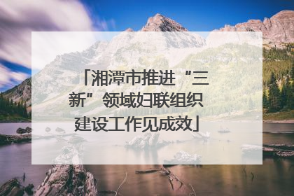 湘潭市推进“三新”领域妇联组织建设工作见成效