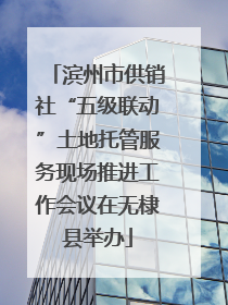 滨州市供销社“五级联动”土地托管服务现场推进工作会议在无棣县举办