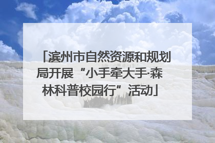 滨州市自然资源和规划局开展“小手牵大手·森林科普校园行”活动