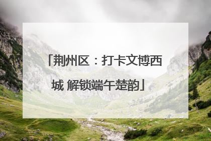荆州区：打卡文博西城 解锁端午楚韵