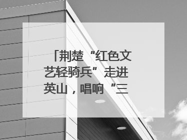 荆楚“红色文艺轻骑兵”走进英山，唱响“三大精神”