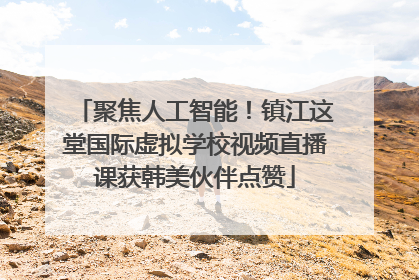 聚焦人工智能！镇江这堂国际虚拟学校视频直播课获韩美伙伴点赞