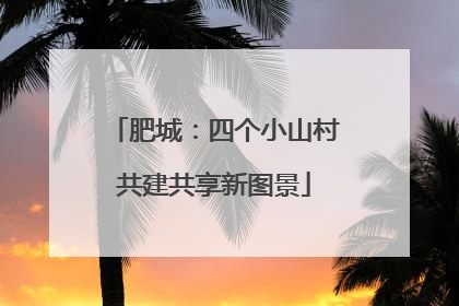肥城：四个小山村共建共享新图景