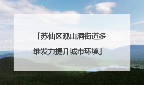 苏仙区观山洞街道多维发力提升城市环境