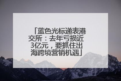 蓝色光标递表港交所：去年亏损近3亿元，要抓住出海跨境营销机遇