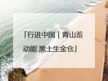 行进中国｜青山蓄动能 黑土生金仓