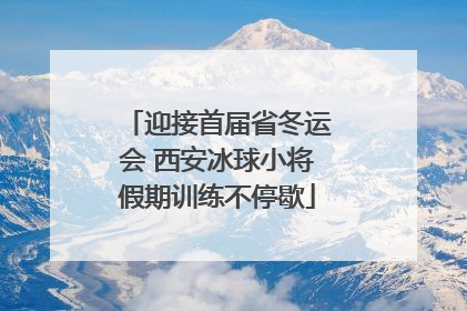 迎接首届省冬运会 西安冰球小将假期训练不停歇
