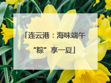 连云港：海味端午 “粽”享一夏