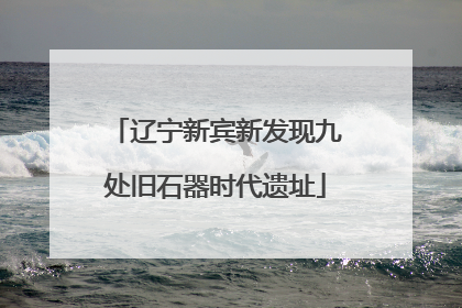 辽宁新宾新发现九处旧石器时代遗址