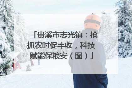 贵溪市志光镇：抢抓农时促丰收，科技赋能保粮安（图）