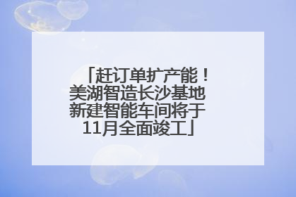 赶订单扩产能！美湖智造长沙基地新建智能车间将于11月全面竣工