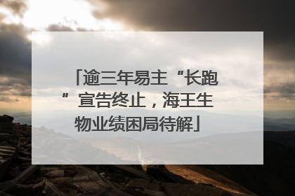 逾三年易主“长跑”宣告终止，海王生物业绩困局待解