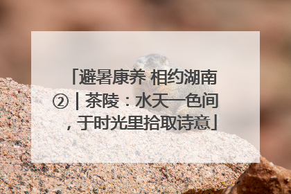 避暑康养 相约湖南②｜茶陵：水天一色间，于时光里拾取诗意