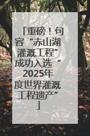 重磅！句容“赤山湖灌溉工程”成功入选“2025年度世界灌溉工程遗产”