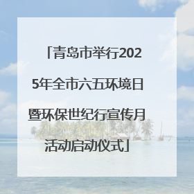 青岛市举行2025年全市六五环境日暨环保世纪行宣传月活动启动仪式