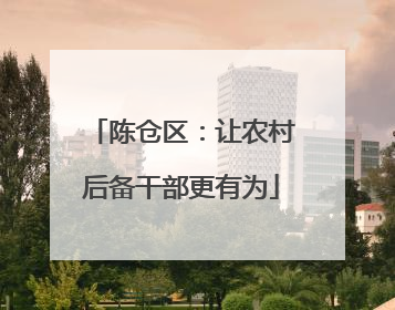 陈仓区：让农村后备干部更有为