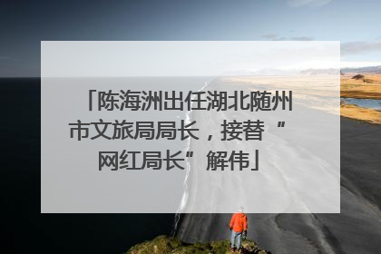 陈海洲出任湖北随州市文旅局局长，接替“网红局长”解伟