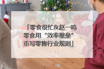 零食很忙&赵一鸣零食用“效率壁垒”重写零售行业规则