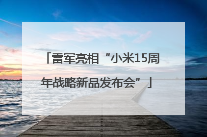 雷军亮相“小米15周年战略新品发布会”