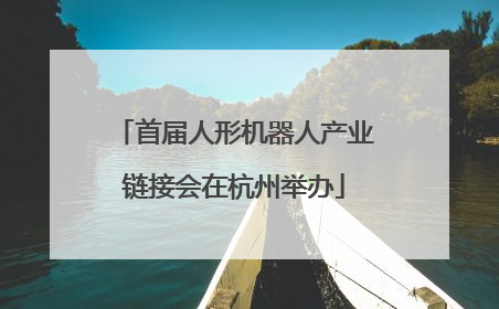 首届人形机器人产业链接会在杭州举办