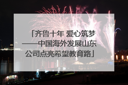 齐鲁十年 爱心筑梦——中国海外发展山东公司点亮希望教育路
