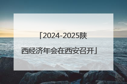 2024-2025陕西经济年会在西安召开