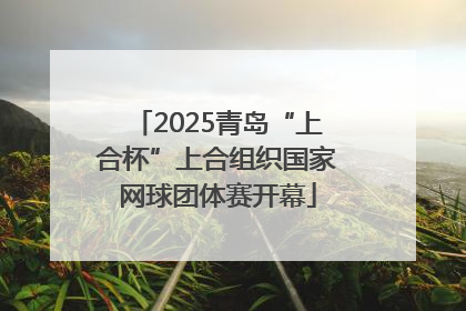 2025青岛“上合杯”上合组织国家网球团体赛开幕