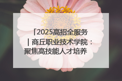 2025高招全服务｜商丘职业技术学院：聚焦高技能人才培养 谱写高质量发展篇章
