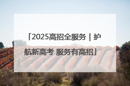 2025高招全服务｜护航新高考 服务有高招